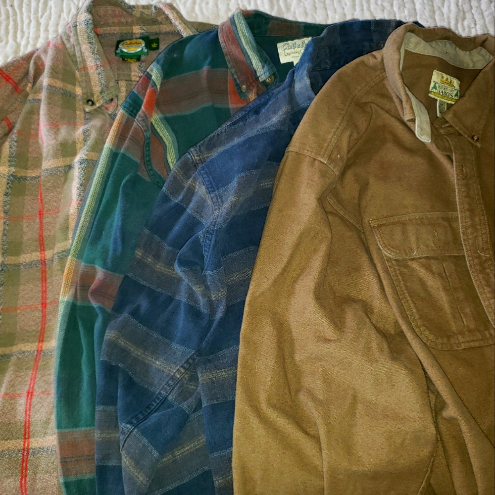 4  mens cabelas shirts